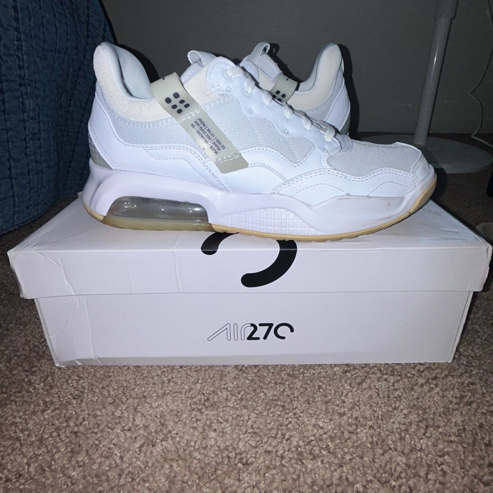 Nike Air 270 White and Cream Sneakers